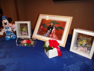 結婚披露宴（酒と泪とうずまく桜）