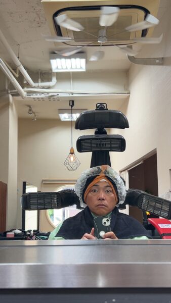 強めの巻き巻きパーマネントで気分転換