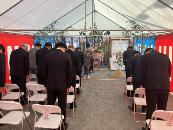 地鎮祭（もみじ銀行三次支店）