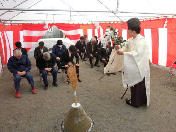 地鎮祭（平誠電機株式会社別棟倉庫）