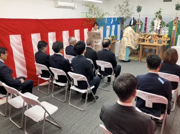 竣工式（もみじ銀行三次支店）